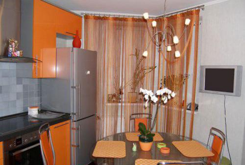 Шторы нити на кухню короткие. Что представляют собой шторы нити