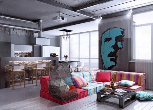 Студия в стиле лофт. Интерьер квартиры-студии в стиле лофт: особенности и фото