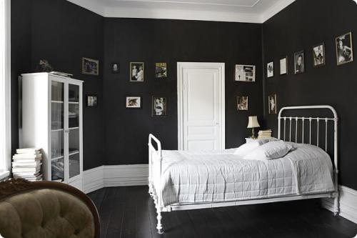 Черная мебель в интерьере спальни. Правила оформления спальни в черном цвете