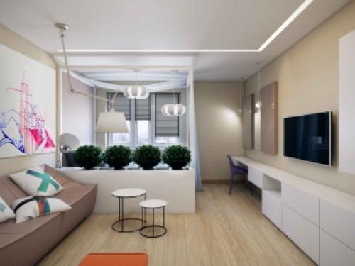 Интерьер 1-комнатной квартиры. Советы по выбору дизайна однокомнатной квартиры 12