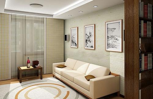 Дизайн штор для окна с балконной дверью. Балконная дверь и окно в гостиной