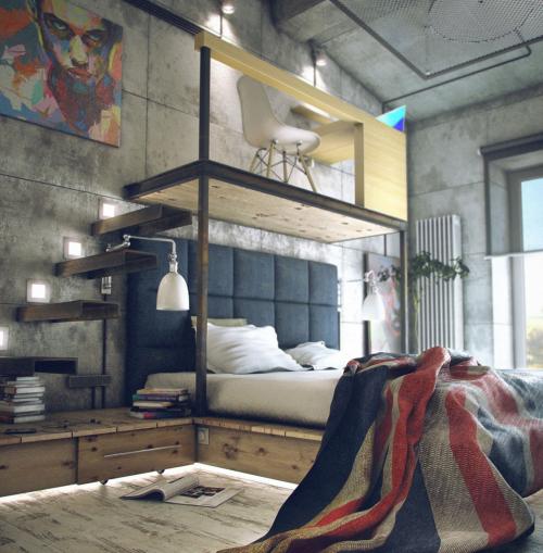 Мужской интерьер однокомнатной квартиры. Дизайн однокомнатной квартиры для молодого человека