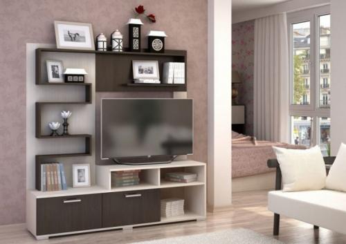 Модульные стенки в зал. Преимущества гарнитуров для гостиной