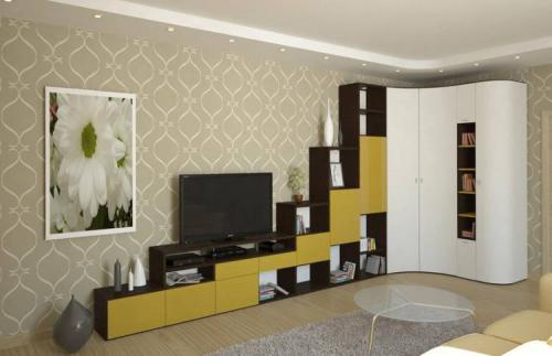 Стенки в зал небольшие. Какими бывают стенки