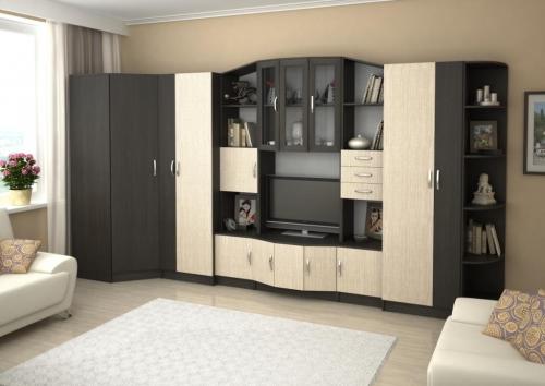 Стенки под телевизор в современном стиле. Виды стенок под телевизор