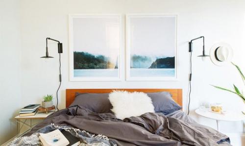 Белая спальня в маленькой комнате. Интерьер маленькой спальни 10