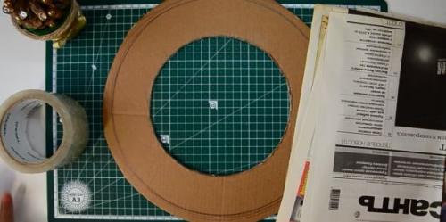 Украшения на Новый год 2019 своими руками. Новогодний венок