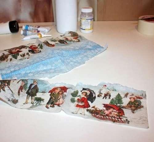 Как украсить дом к Новому году 2019. Идеи декупажа на Новый год 2019