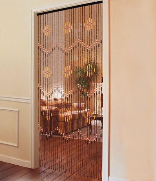 Шторы на двери и дверные проемы. Как выбрать декоративные шторы в дверной проем? 14