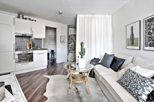 Интерьер квартиры однокомнатной квартиры 35 кв. Используем преимущества планировки 17 Интерьер квартиры однокомнатной квартиры 35 кв. Используем преимущества планировки 17