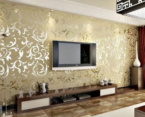 Металлические обои в интерьере. Качества металлизированных обоев: плюсы и минусы