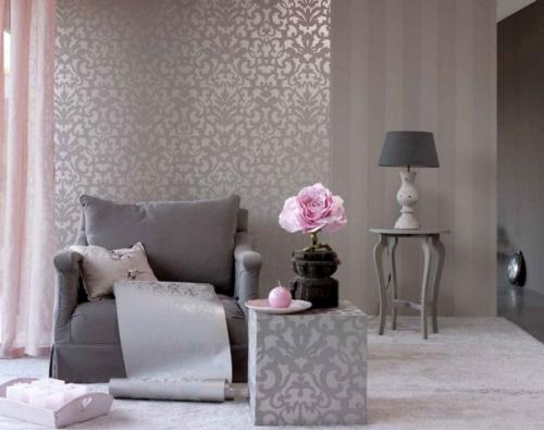 Металлические обои в интерьере. Качества металлизированных обоев: плюсы и минусы