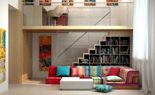 Дизайн 1 комнатной квартиры с кроватью. Организуем рабочую зону