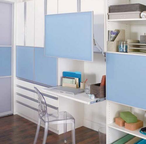 Дизайн 1 комнатной квартиры с кроватью. Организуем рабочую зону