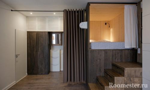 Планировка и дизайн однокомнатной квартиры 35 м2. Используем преимущества планировки