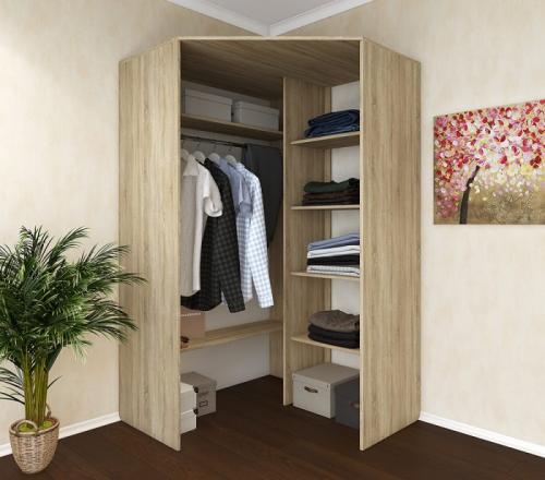 Угловой шкаф размеры. Что требуется использовать внутри