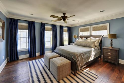 Синие шторы в интерьере гостиной. Синие шторы — стильный и уютный дизайн в синих тонах (85 фото)