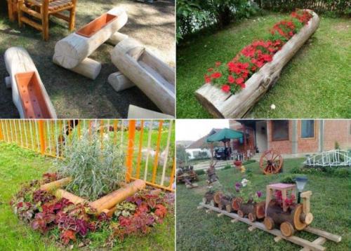 Красивые клумбы из досок. Идеи для создания клумбы