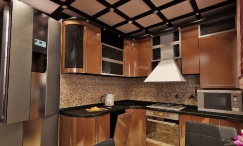 Кухня с коричневая с белым. Особенности коричневых оттенков