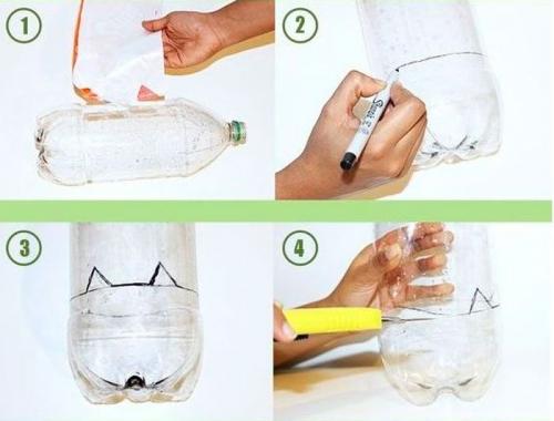 Ваза из бутылки чем украсить. Вазы из пластиковых бутылок