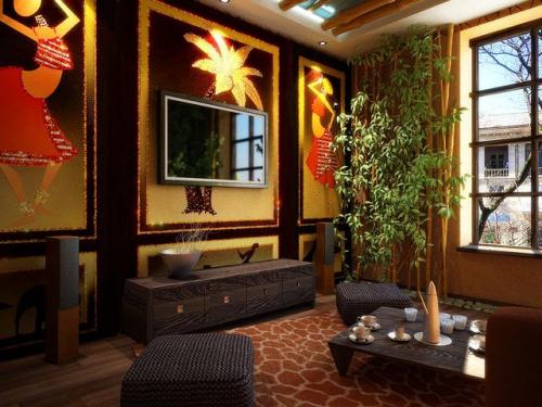 Сафари стиль в интерьере. Интерьер в стиле сафари 03