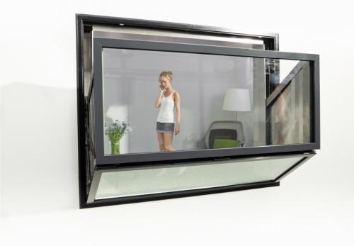 Балкон из окна в крыше. Выдвижной балкон