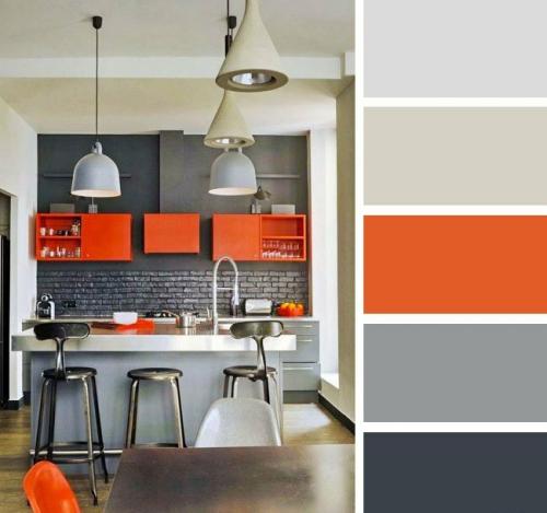 Сочетание цветов фасадов кухни. Сочетание цветов в интерьере кухни: 5 советов + 20 фото самых удачных сочетаний