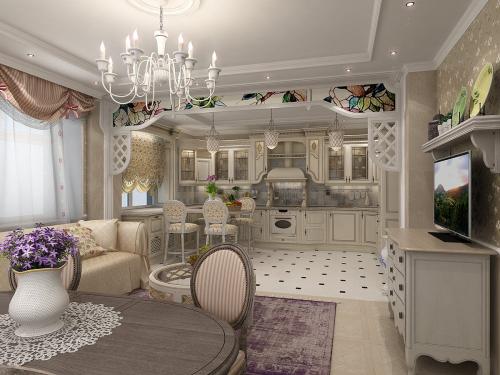 Кухня с гостиной студия. Как обустроить гостиную, совмещенную с кухней?