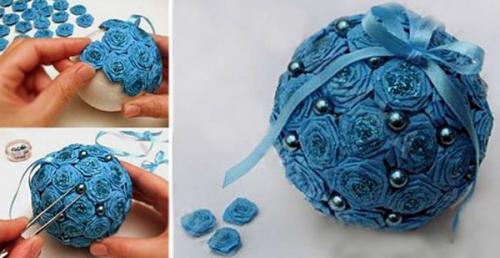 Новогодние игрушки своими руками 2019. Елочная игрушка-самоделка из гофрированной бумаги