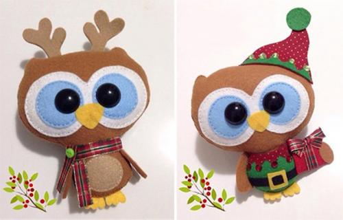 Новогодние игрушки из фетра. Выкройки красивых игрушек из фетра на Новый год 2020