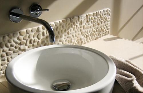 Галька в интерьере