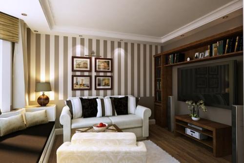 Акцентные стены в интерьере. Комната с выступом в стене —, как оформить? 25