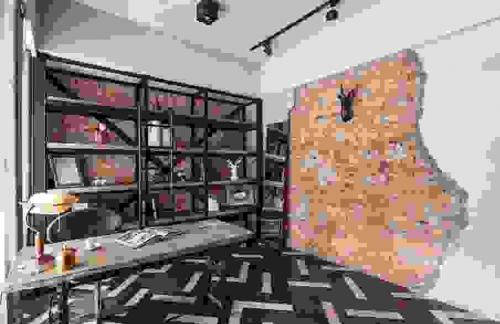 Интерьер с белым кирпичом.  Чем привлекательна стена из белого кирпича? 17