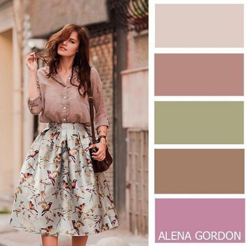 Сочетание цветов бежевый и серый. Как сочетать бежевый цвет в одежде?