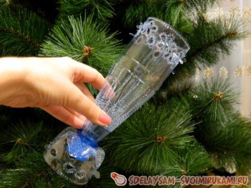 Красивые вазы из бутылок своими руками. Две гипсовые вазы из пластиковой бутылки 16