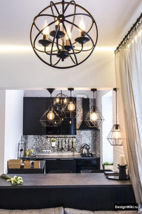 Интерьер студии кухня и гостиная. Лучшие фото дизайна кухни-гостиной 02