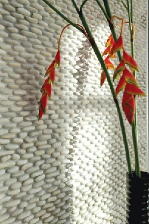 Галька в интерьере