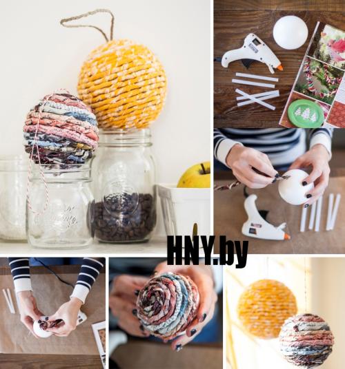 Игрушки на ёлку своими руками из картона и цветной бумаги. Новогодние шарики