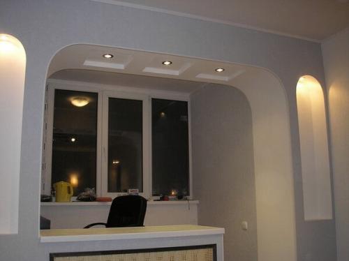 Из окна балконный проем сделать. Оформление проема без остекления