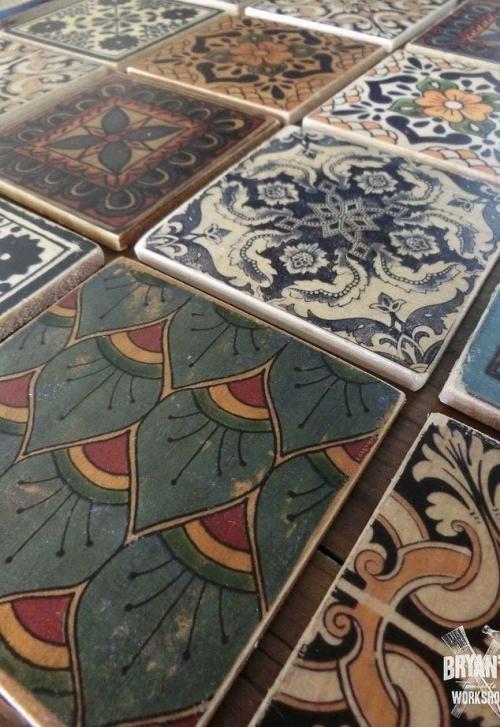 Плитка из дерева. Необычная идея дизайна стен: деревянная плитка с рисунком