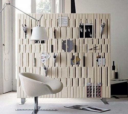 Как сделать мобильную перегородку. Гостиная