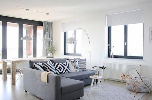 Сочетание бежевого и серого цвета в интерьере. Использование серого цвета в интерьере 08