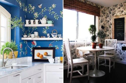Обои для кухни 2019. Выбрать обои для кухни: реальные примеры оформления помещения