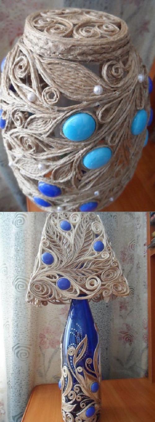 Клей для джутового каната. Никогда бы не подумала, что с помощью шпагата и клея ПВА можно создать такую красоту…