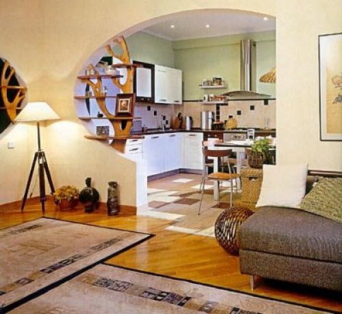 Как сделать мобильную перегородку. Гостиная