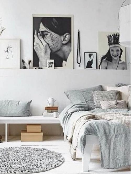 Вместо прикроватных тумбочек. 9 альтернативных прикроватных тумбочек для небольших спален.