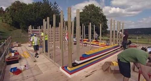 Лего в интерьере квартиры. Дом сделанный полностью из кирпичиков Лего