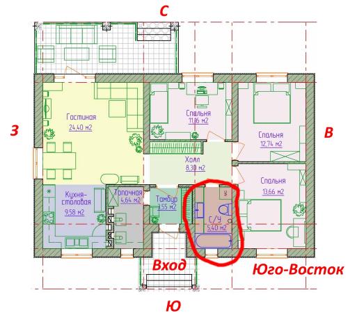 Цветы в ванной по фен-шуй. Расположение ванной комнаты по фен-шуй
