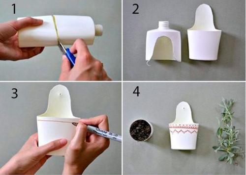 Цветочные вазы из пластиковых бутылок. Вазы из пластиковых бутылок