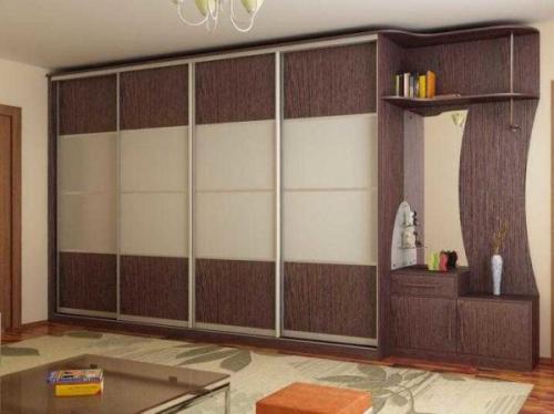 Какие бывают прихожие с шкаф купе. Типы конструкций